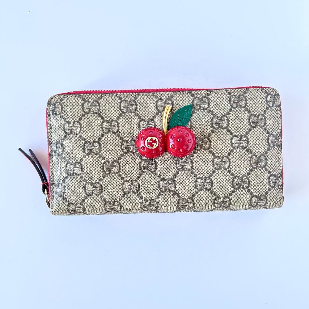 Gucci Cherry Long Wallet